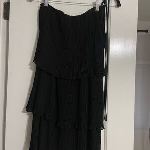 Elegant Black Asymmetrical Dress